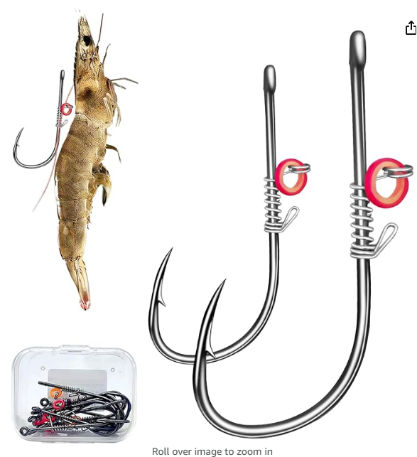 Live Shrimp Back Hook with Float – Best Sea Fishing Rig for Perch & Grouper –