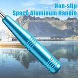 Portable hook remover tool with ergonomic design.