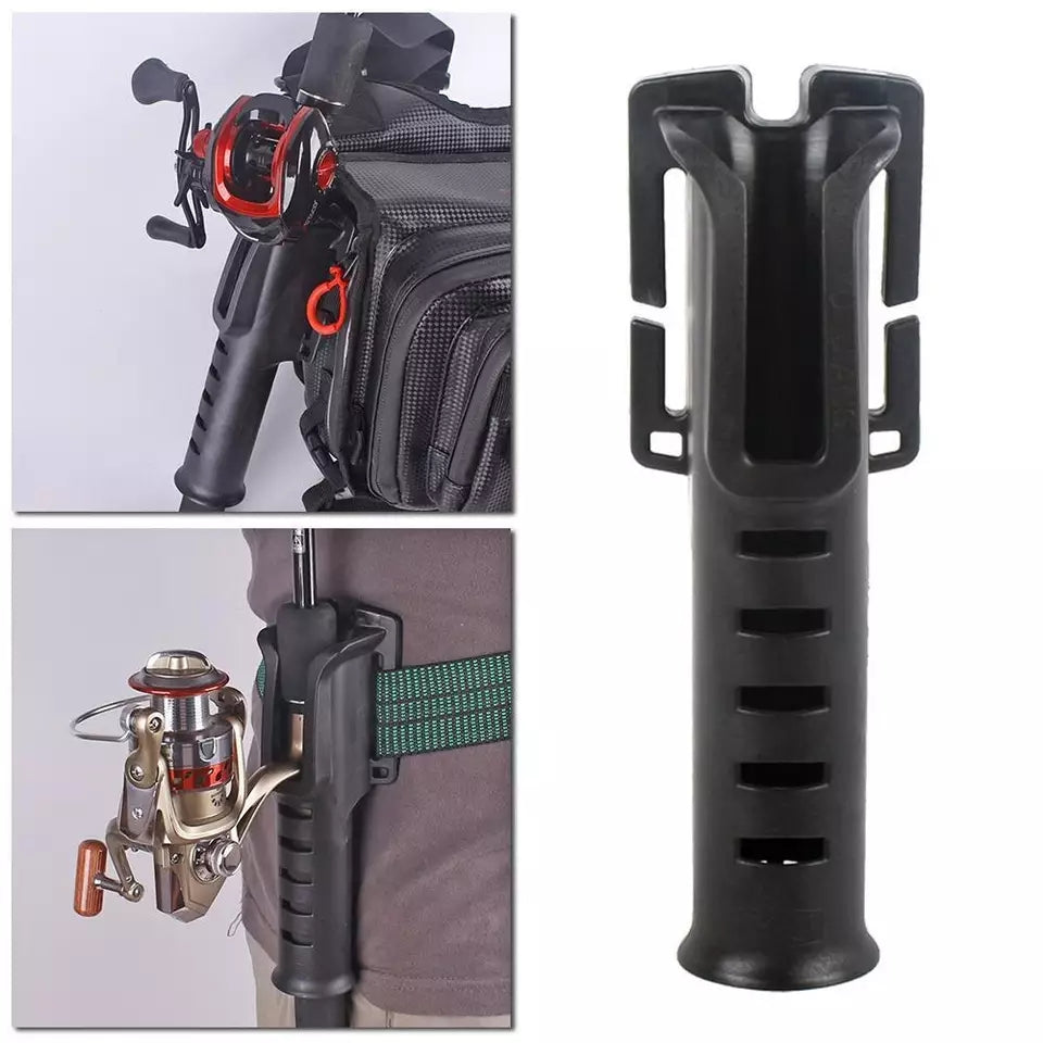 Outdoor fishing rod holder, perfect for bank, kayak, and boat fishing, adjustable for all sizes