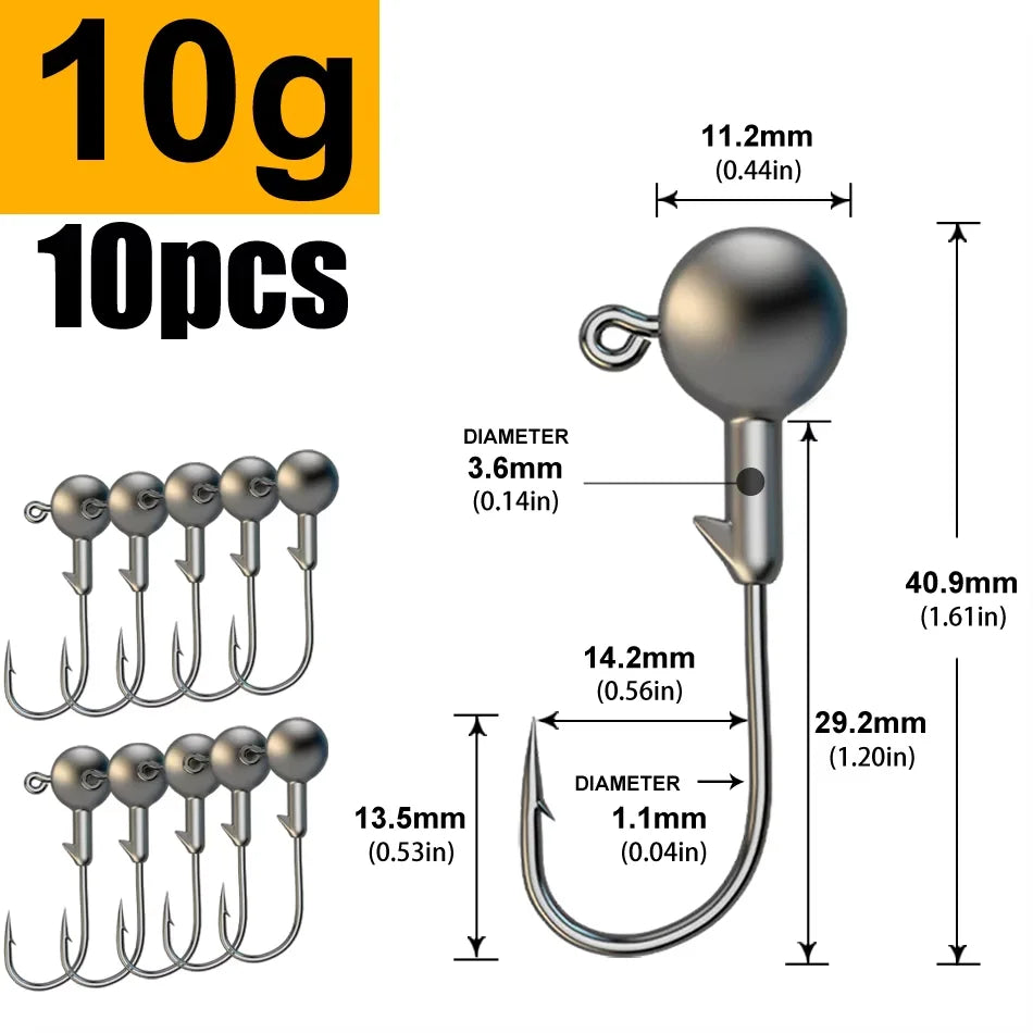 Lead Hook Lua Soft Round Crank Fishing Tackle