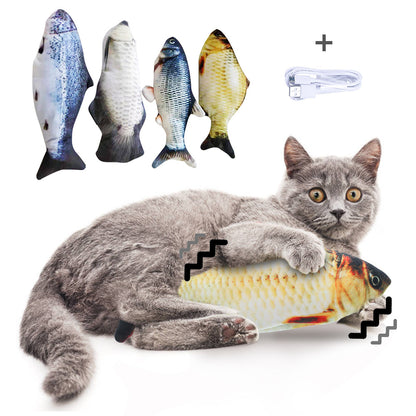 Electric Jumping Fish Toy – No Catnip