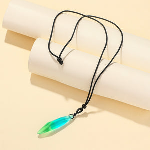 magic color resin pendant