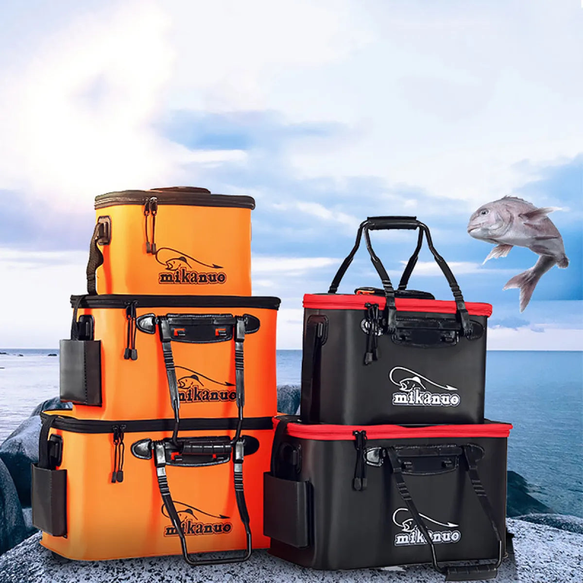 Foldable Waterproof Fishing Bucket-Live Fish Container