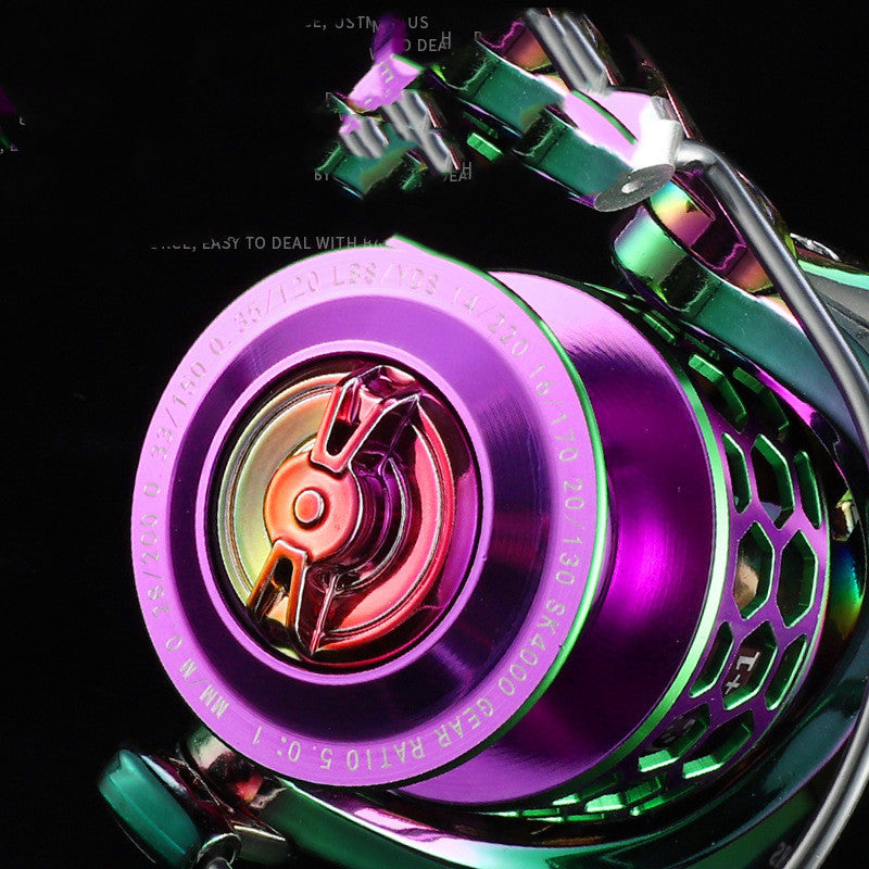 colorful fishing reel Colorful Spinning Reel – Honeycomb Thread Cup & Stylish Design – fishing gear store