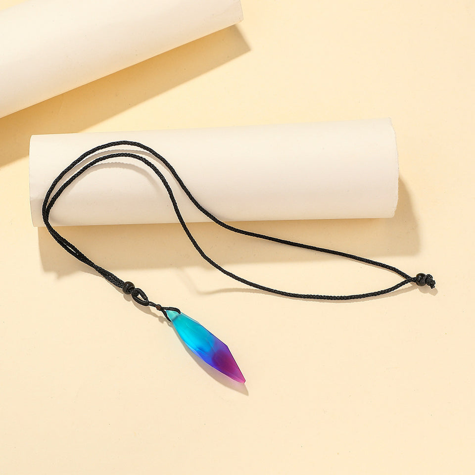 magic color resin pendant