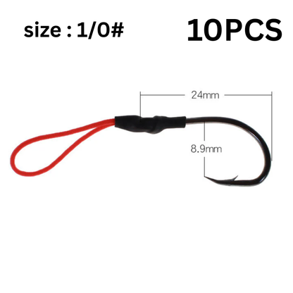 Large Black Bold Iron Plate Hook With Barbs
