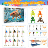 24 Countdown Christmas Fishing Set