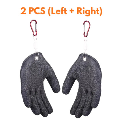 Fishing Catching Gloves with Magnet Release