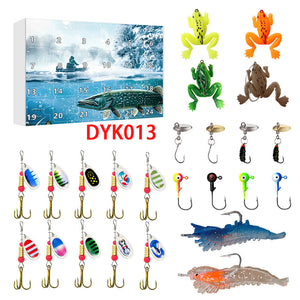24 Countdown Christmas Fishing Set