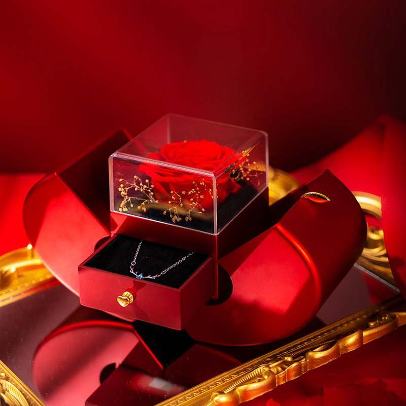 RoseLuxe™ Eternal Rose Necklace Gift Box