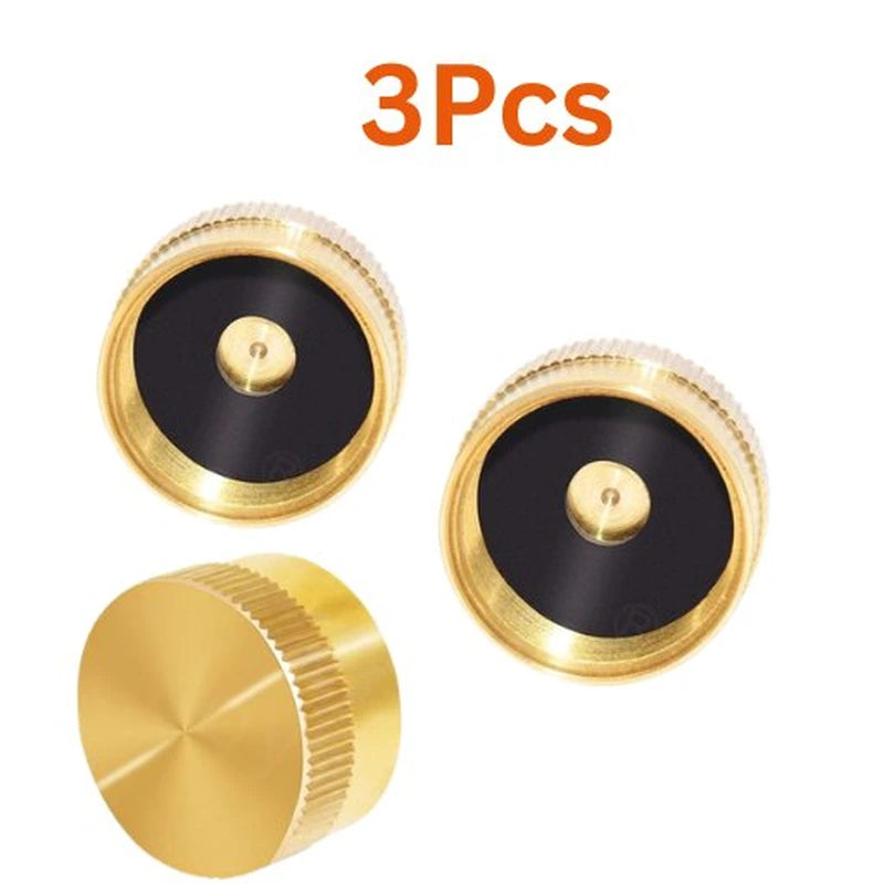 Three gold and black cylindrical objects with '3Pcs' text above on a white background