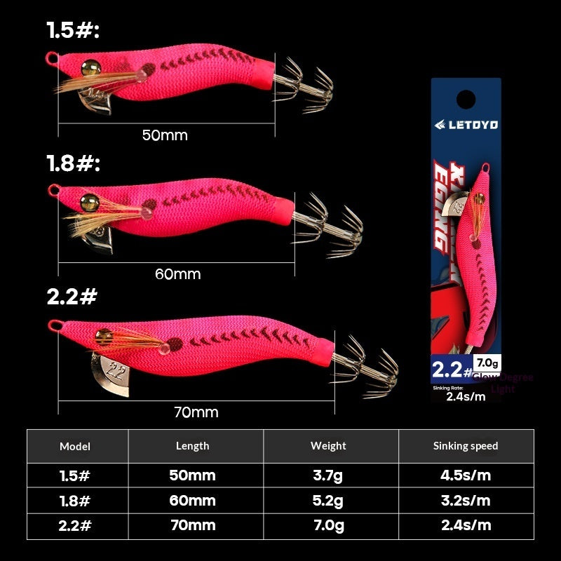 Wooden Shrimp Fishing Lure