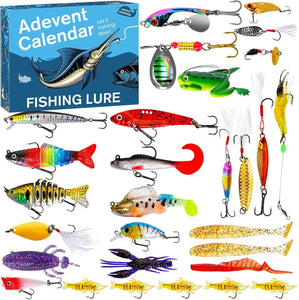 Fishing Advent Calendar Christmas Blind Box Bait Suit