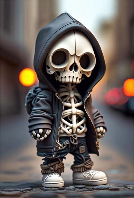 Cool Halloween Skeleton Figurine Ornaments