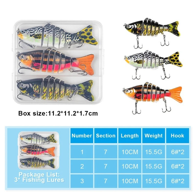 3 PCS Multi-Section Fish Lure Set