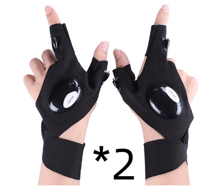 LED Gloves with Waterproof Lights