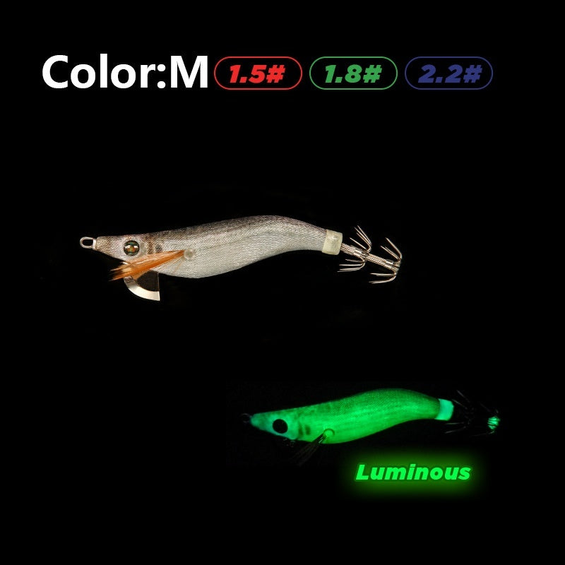 Wooden Shrimp Fishing Lure