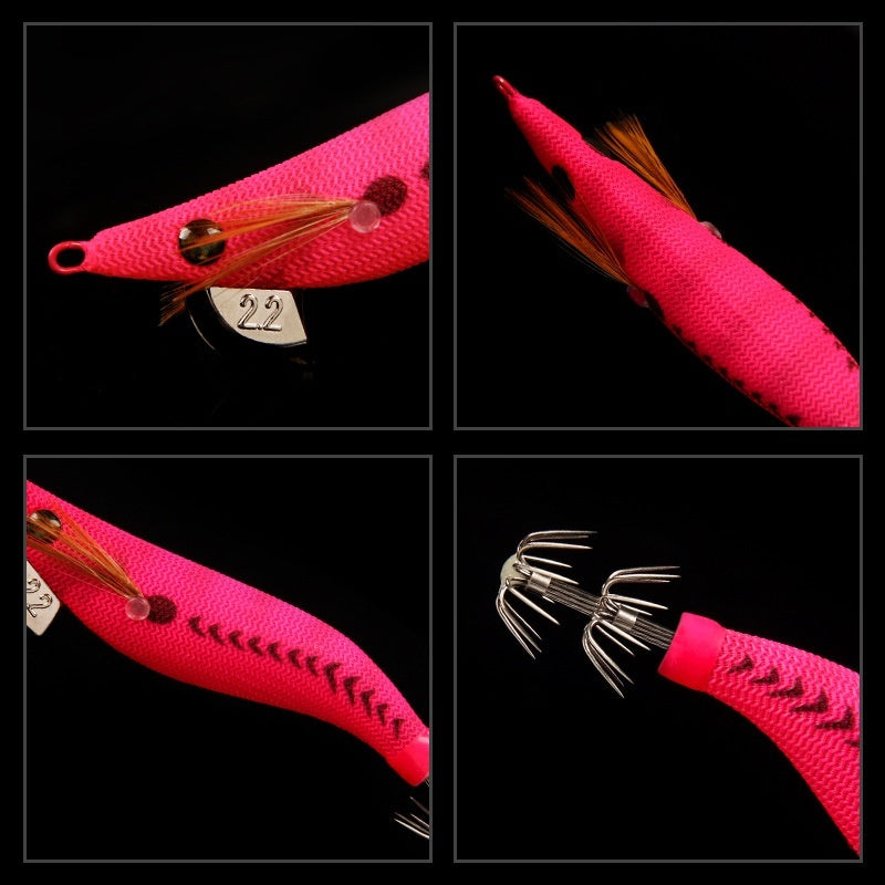 Wooden Shrimp Fishing Lure