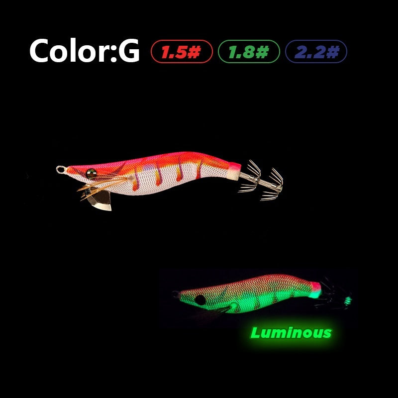 Wooden Shrimp Fishing Lure
