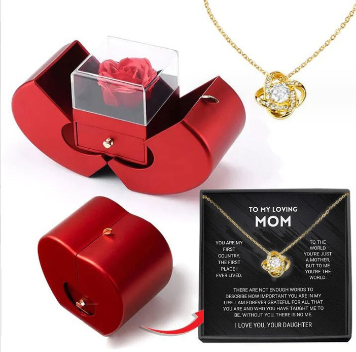 RoseLuxe™ Eternal Rose Necklace Gift Box