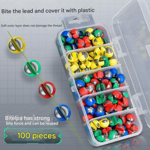 FlexiGrip Rubber-Coated Fishing Sinkers – 50pcs/100pcs