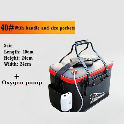Foldable Waterproof Fishing Bucket-Live Fish Container