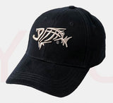 Durable cotton fishing baseball cap on water background