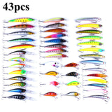 Fishing Lure Set, Fake Bait Fishing Gear, 56PCS Fishing Set