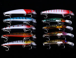 Portable 56PCS fishing gear set for easy storage and transport