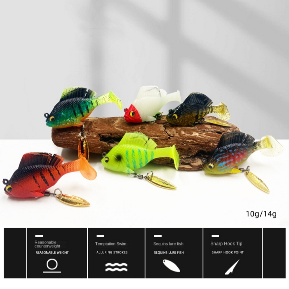 🎣 6Pcs Pre-Rigged Soft Lures
