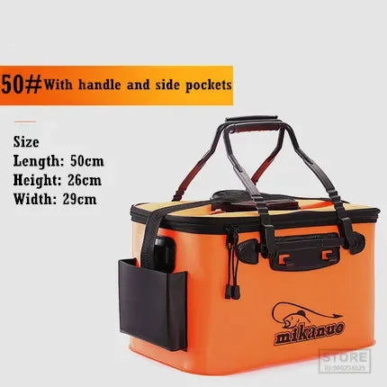Foldable Waterproof Fishing Bucket-Live Fish Container