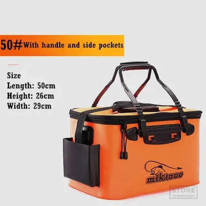 Foldable Waterproof Fishing Bucket-Live Fish Container