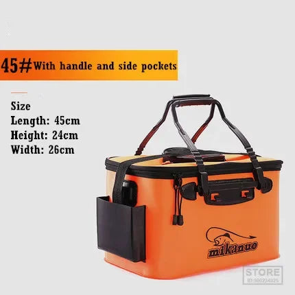 Foldable Waterproof Fishing Bucket-Live Fish Container