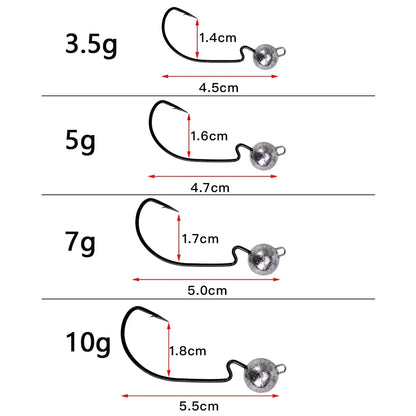 Lead Head Crank Fishing Hook
