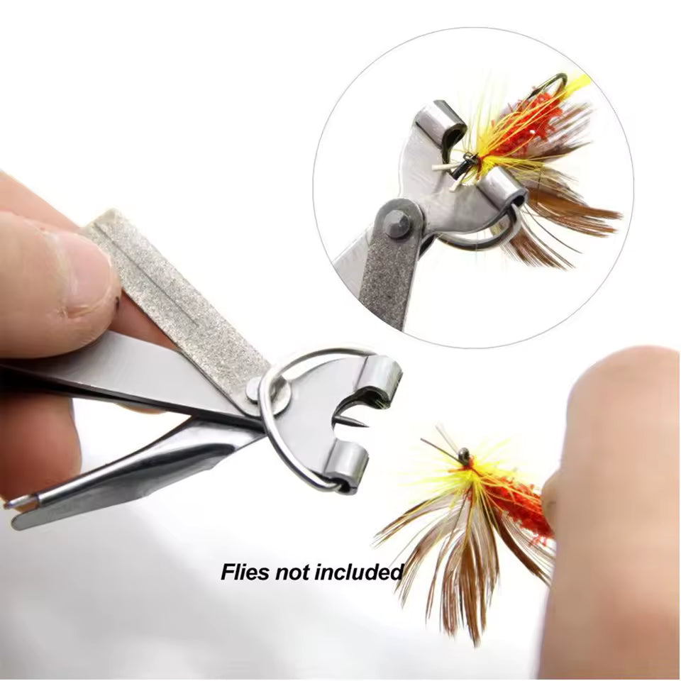 Fishing tool quick knot tie and scissors