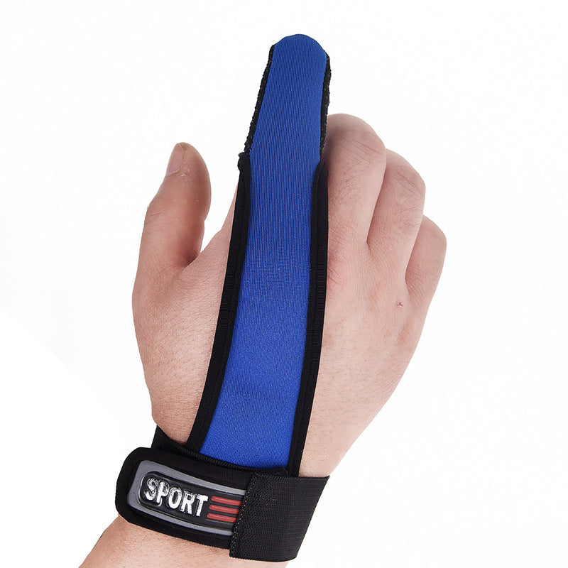Single finger fishing gloves with non-slip grip