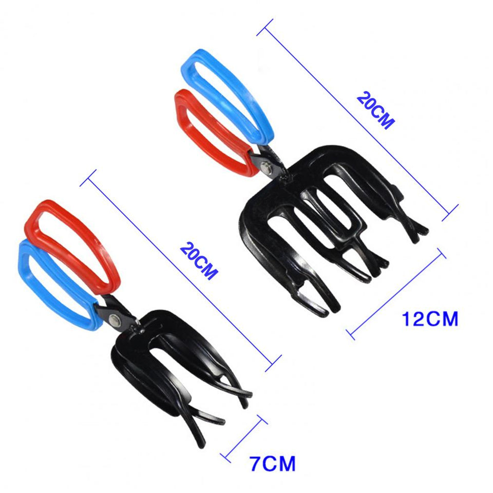 Stainless steel fishing pliers with a sharp cutting blade and ergonomic grip.