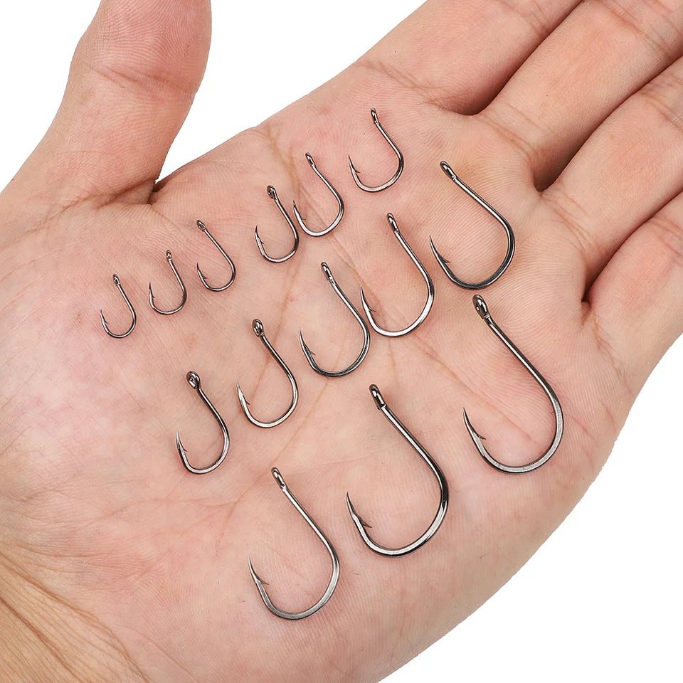 Strong carp fishing hooks with circle design