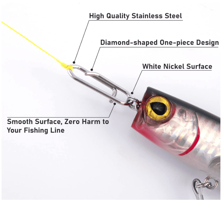 Topwater Fishing Speed Clips – Quick & Secure Lure Attachment (15 ...