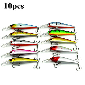 Vibrant fishing lures in a variety of colors for all fishing conditions