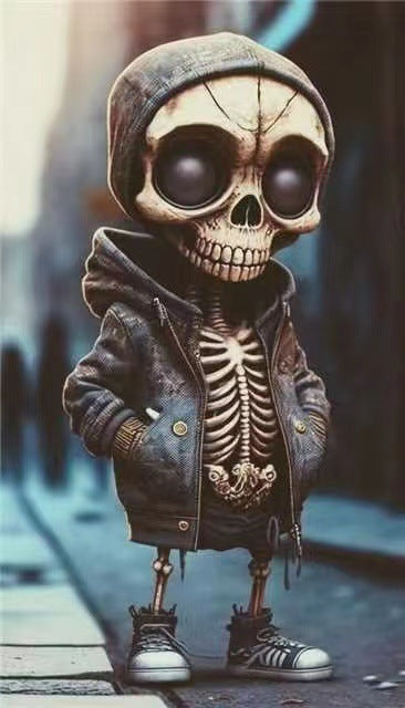 Cool Halloween Skeleton Figurine Ornaments
