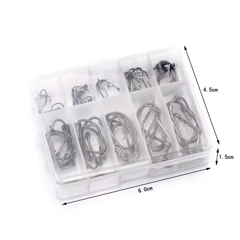 Gold & Black Fishing Hooks Set