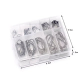 Gold & Black Fishing Hooks Set