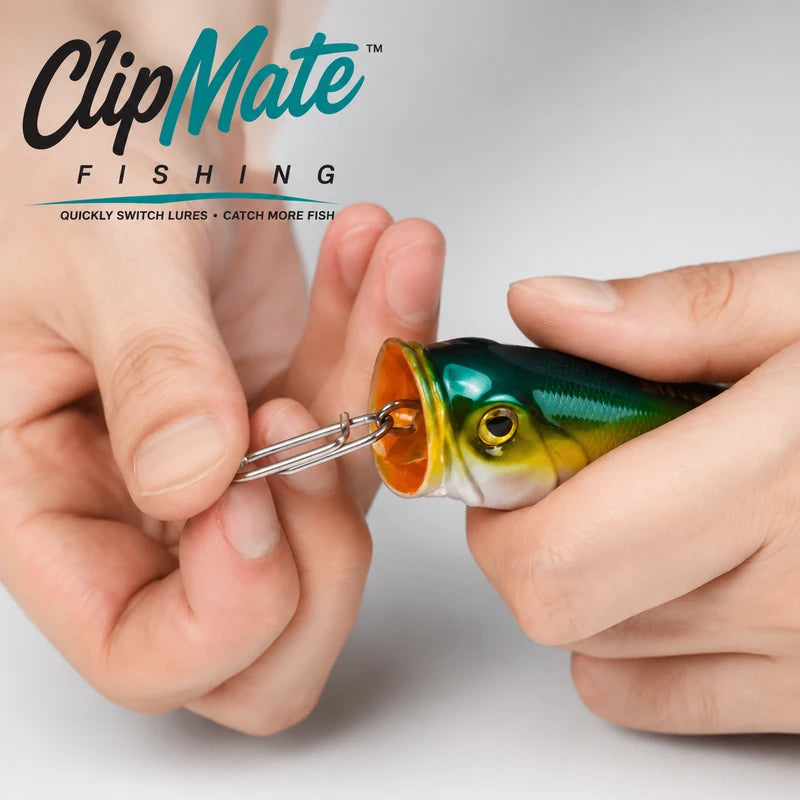 Topwater Fishing Speed Clips – Quick & Secure Lure Attachment (15-120lbs) –