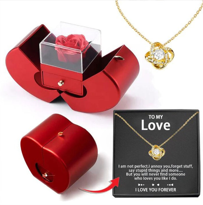 RoseLuxe™ Eternal Rose Necklace Gift Box