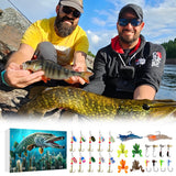 24 Countdown Christmas Fishing Set