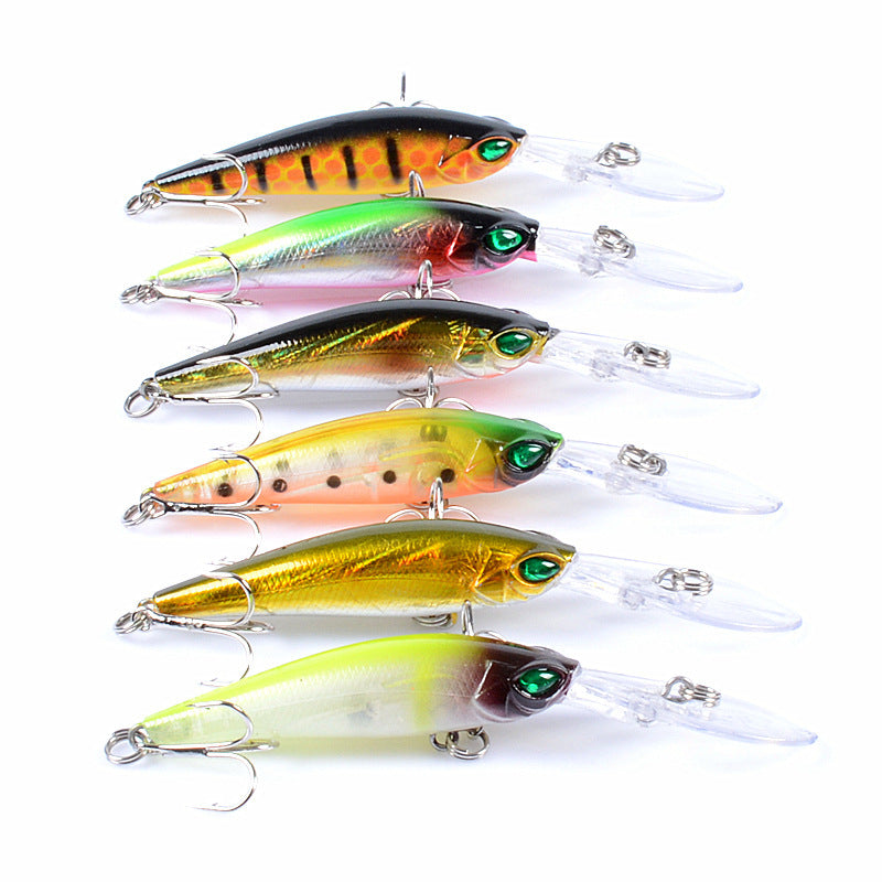 bionic fish lure Long Mouth Minnow Bionic Lure – Hard Plastic Bait for Bass & Pike – fishing  gear store