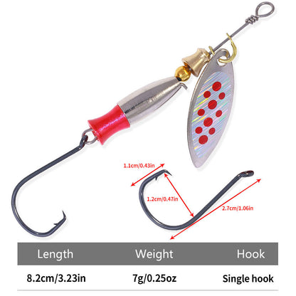 Spinner Spoon Bass Lure Metal Sequins