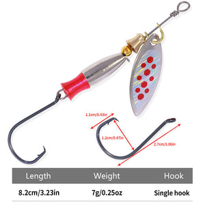 Spinner Spoon Bass Lure Metal Sequins