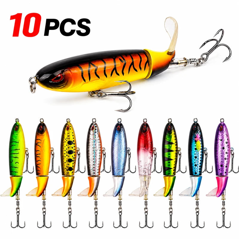 Floating Rotating Tail Lures Hard Bait